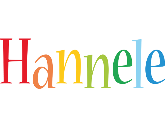 Hannele birthday logo