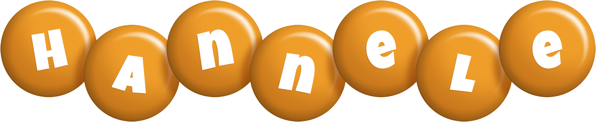 Hannele candy-orange logo