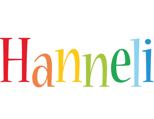 Hanneli birthday logo