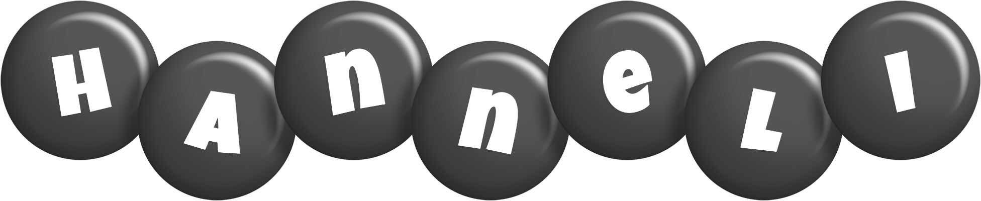 Hanneli candy-black logo