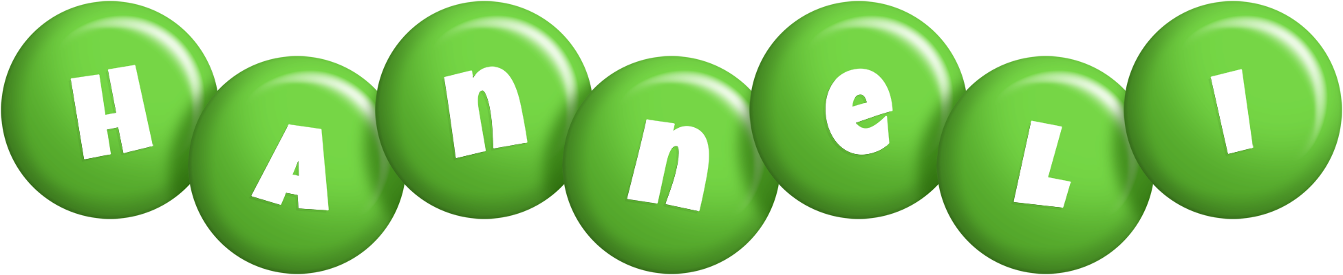 Hanneli candy-green logo