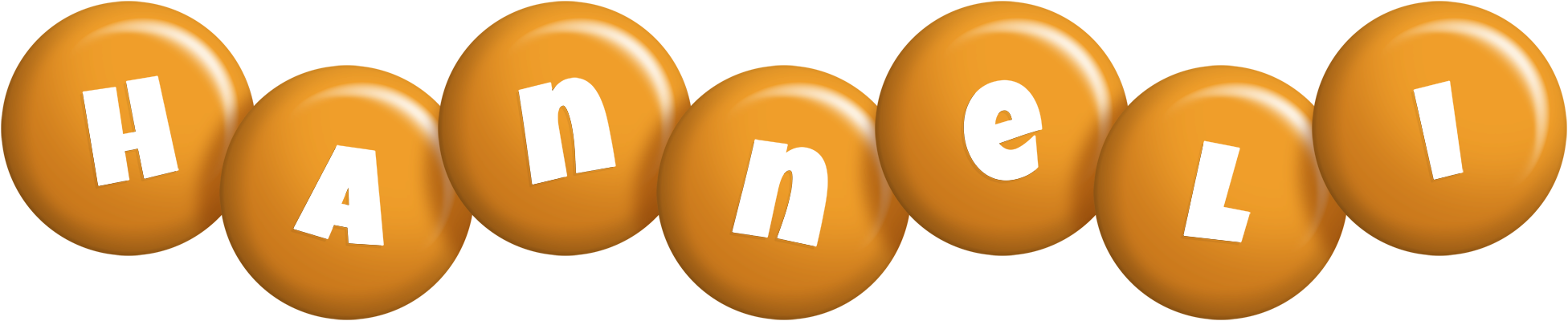 Hanneli candy-orange logo
