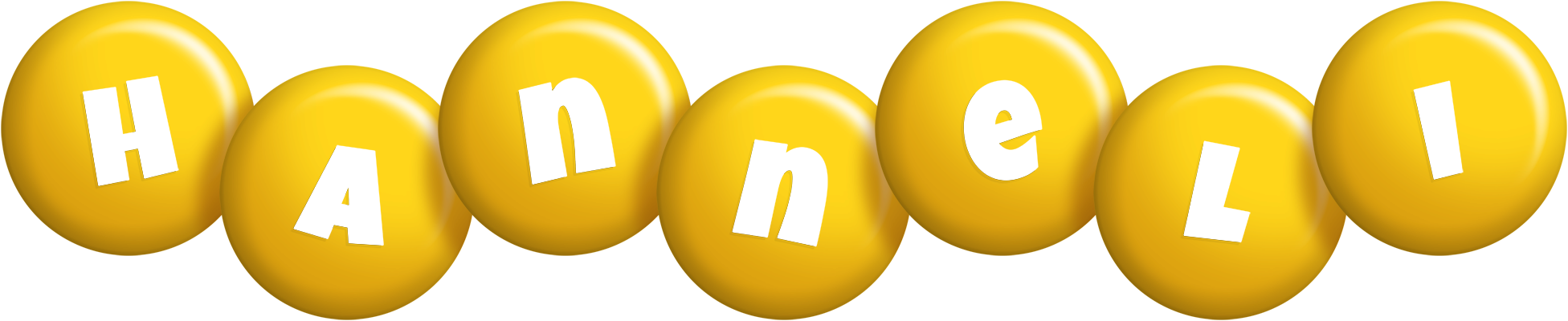Hanneli candy-yellow logo