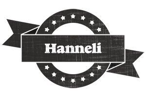 Hanneli grunge logo