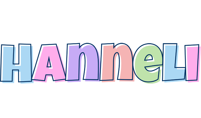 Hanneli pastel logo
