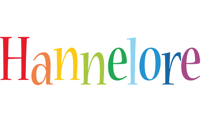 Hannelore birthday logo