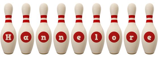 Hannelore bowling-pin logo