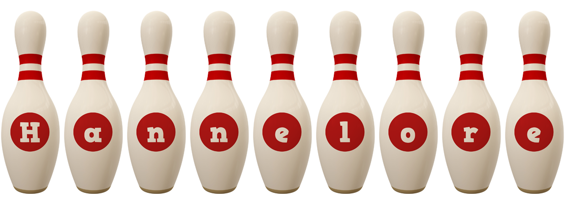 Hannelore bowling-pin logo
