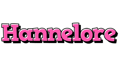 Hannelore girlish logo