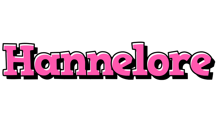 Hannelore girlish logo