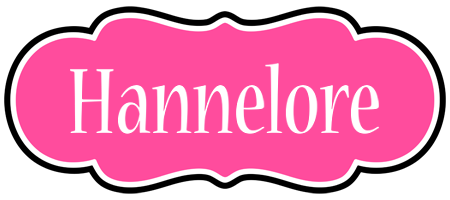 Hannelore invitation logo