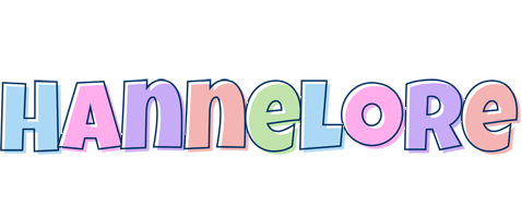 Hannelore pastel logo