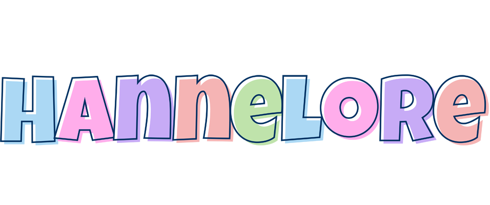 Hannelore pastel logo
