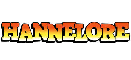 Hannelore sunset logo