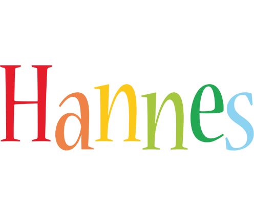 Hannes birthday logo
