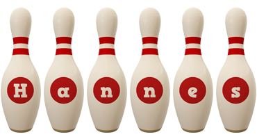 Hannes bowling-pin logo