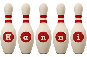 Hanni bowling-pin logo