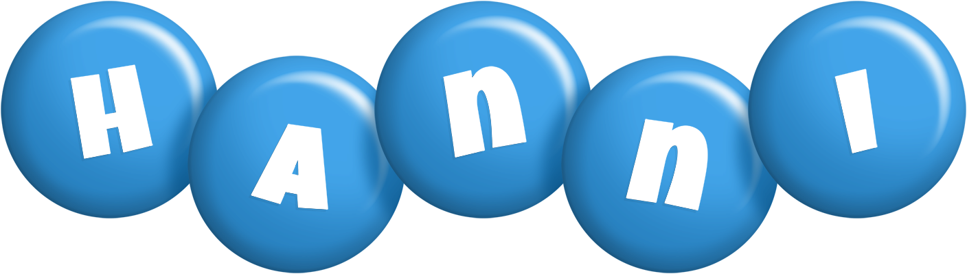 Hanni candy-blue logo