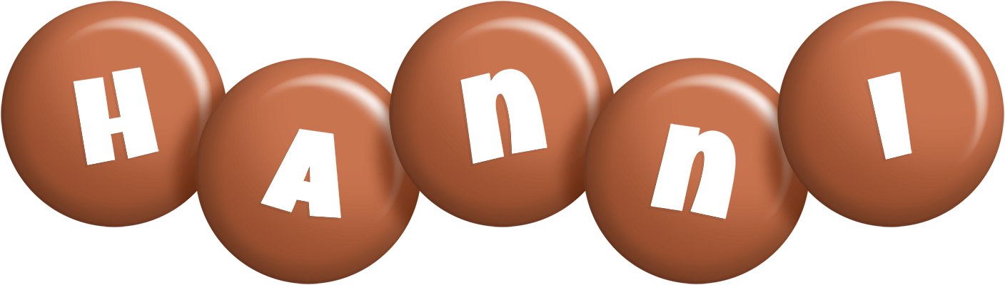 Hanni candy-brown logo