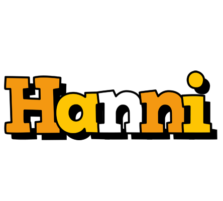 Hanni cartoon logo