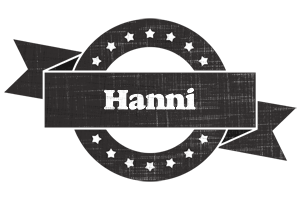 Hanni grunge logo