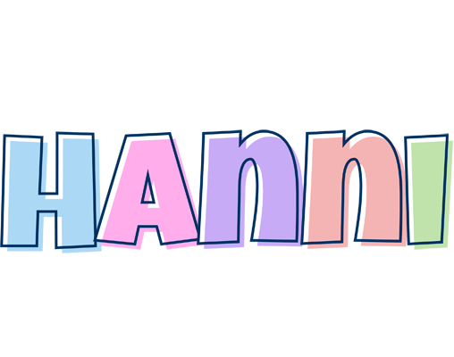 Hanni pastel logo