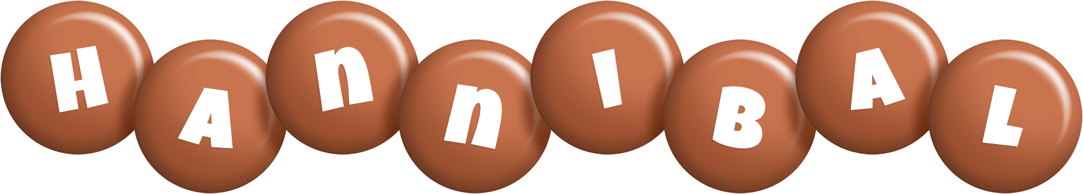 Hannibal candy-brown logo