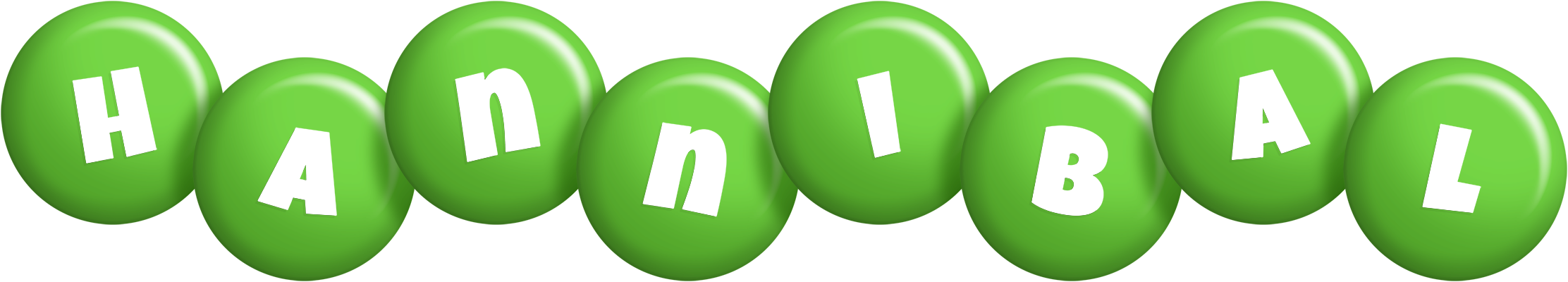 Hannibal candy-green logo