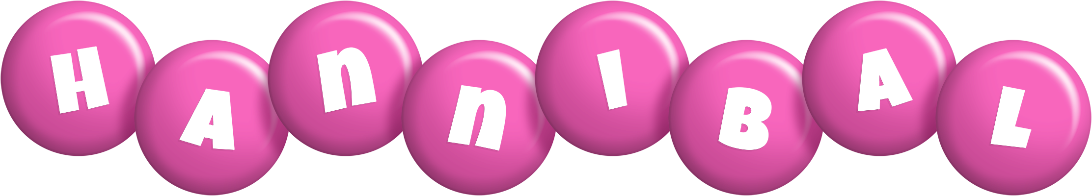 Hannibal candy-pink logo