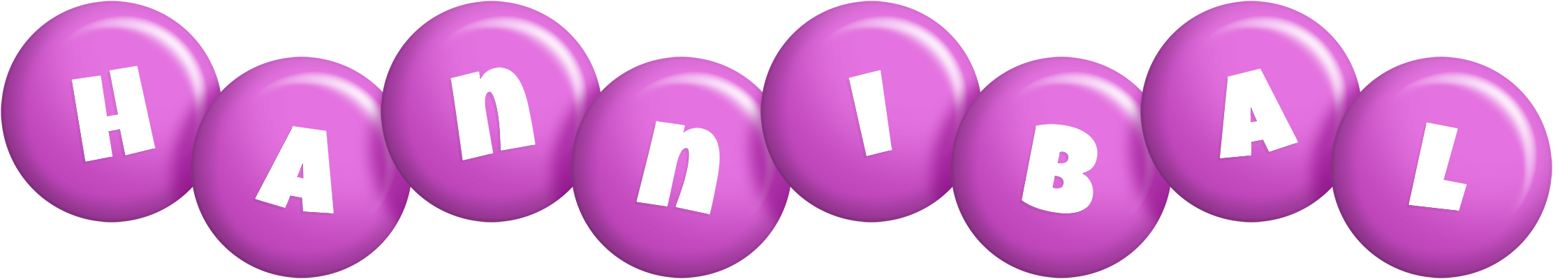 Hannibal candy-purple logo