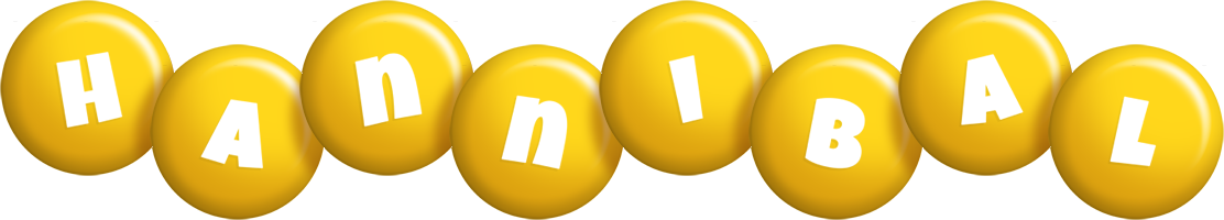 Hannibal candy-yellow logo