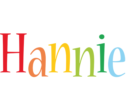 Hannie birthday logo