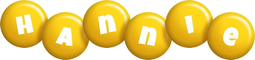 Hannie candy-yellow logo
