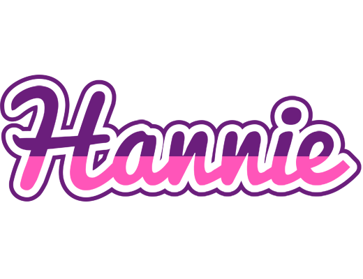 Hannie cheerful logo