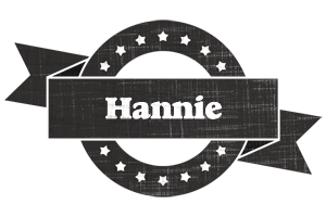 Hannie grunge logo