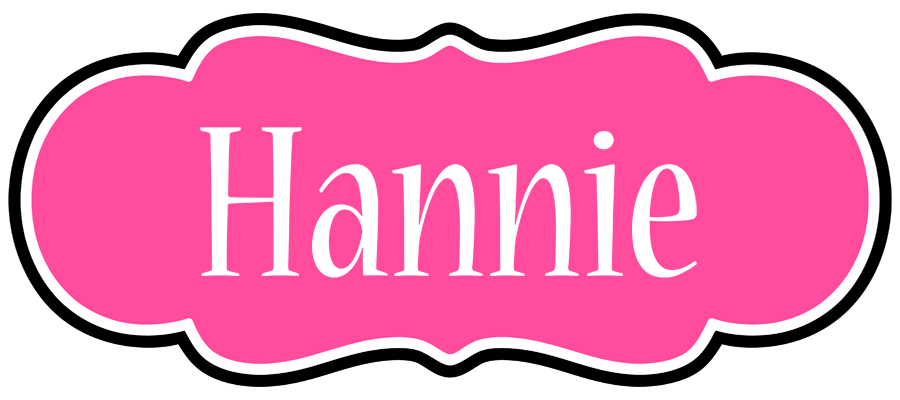 Hannie invitation logo