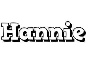 Hannie snowing logo