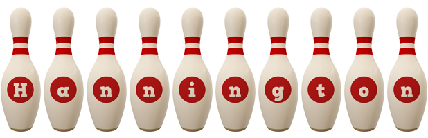 Hannington bowling-pin logo