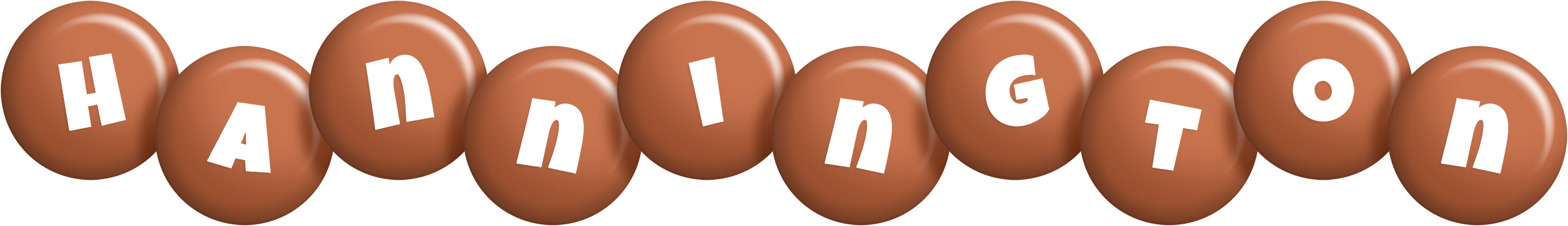 Hannington candy-brown logo