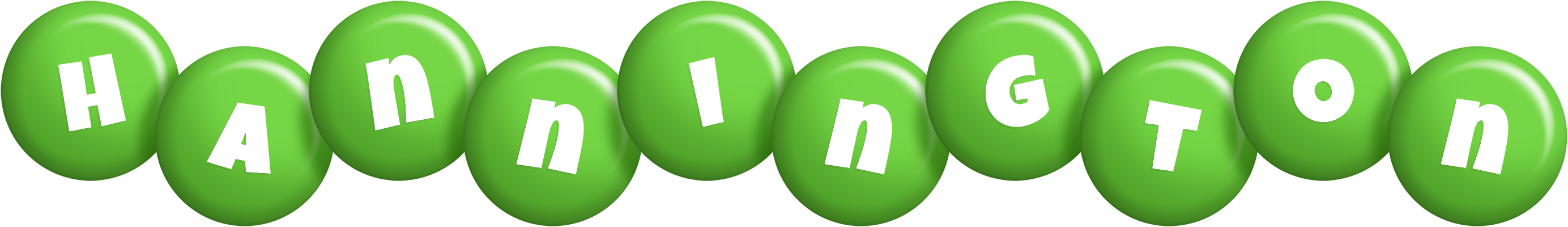Hannington candy-green logo