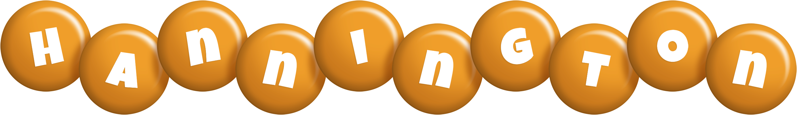 Hannington candy-orange logo