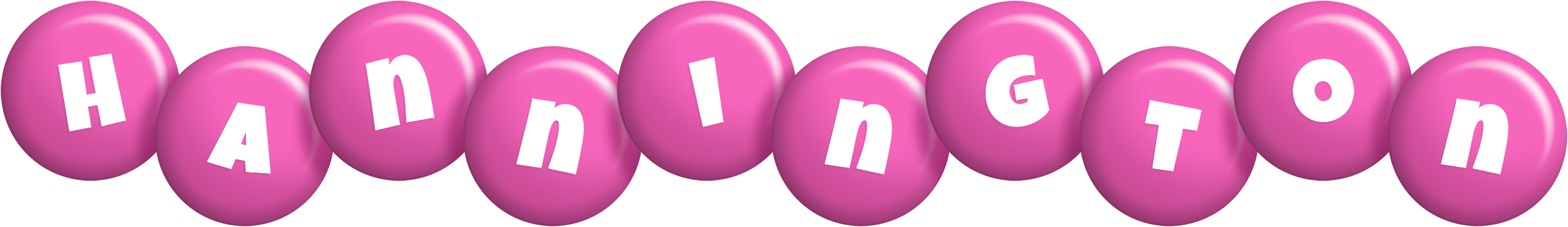 Hannington candy-pink logo