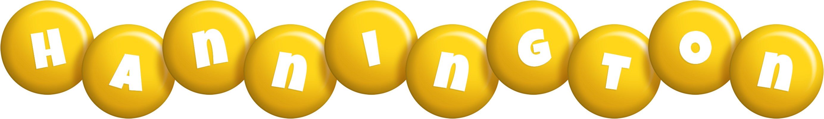 Hannington candy-yellow logo