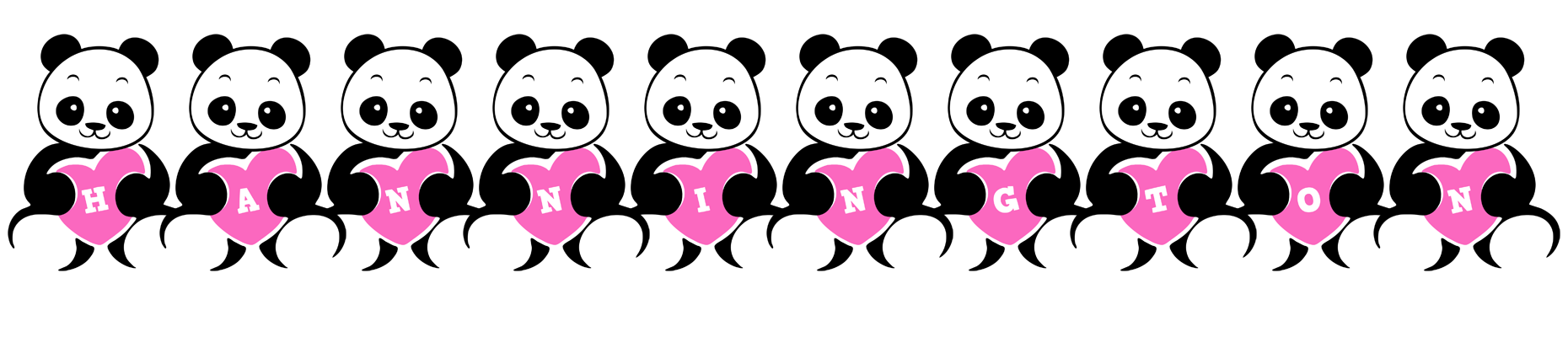 Hannington love-panda logo