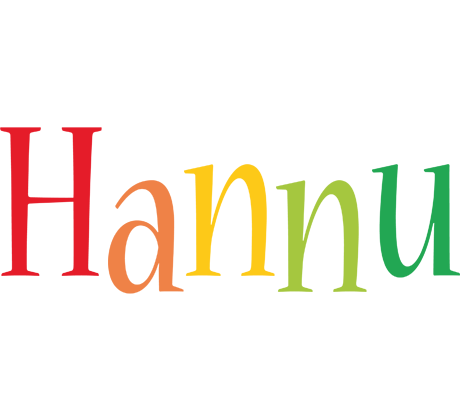 Hannu birthday logo