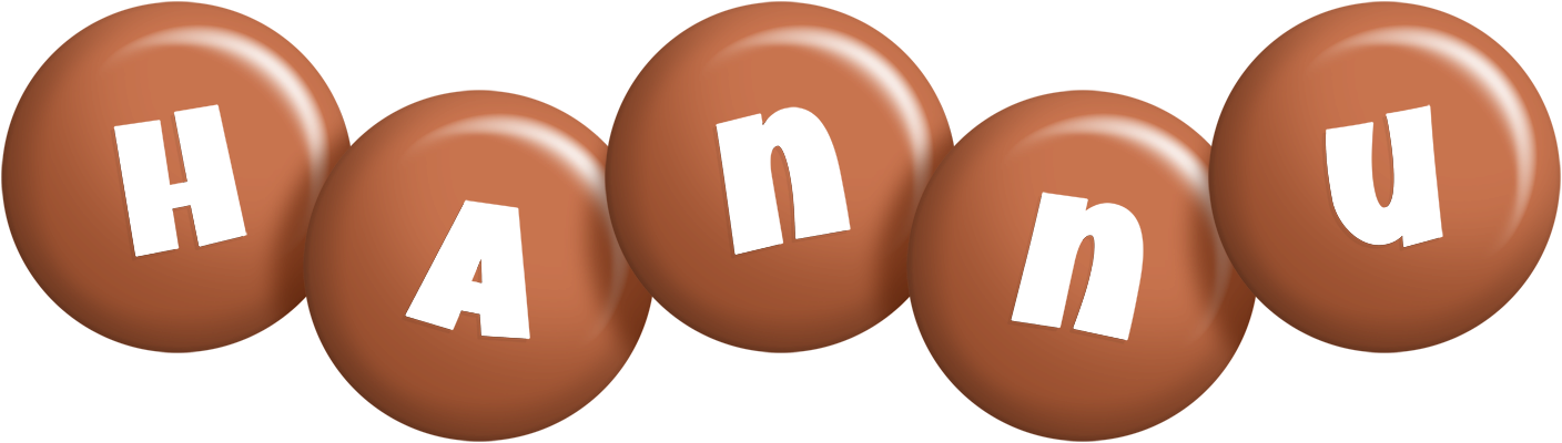 Hannu candy-brown logo