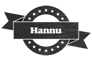 Hannu grunge logo