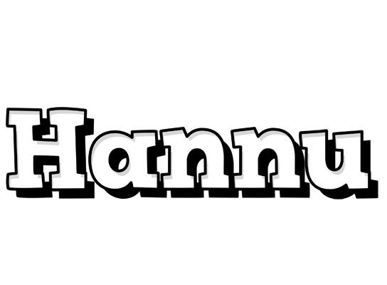 Hannu snowing logo