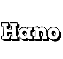 Hano snowing logo