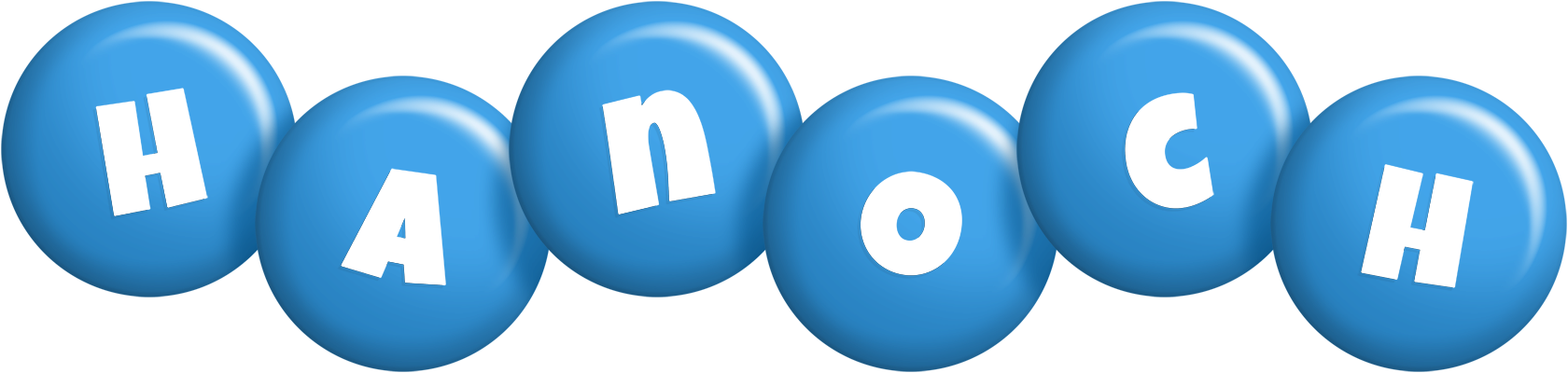 Hanoch candy-blue logo